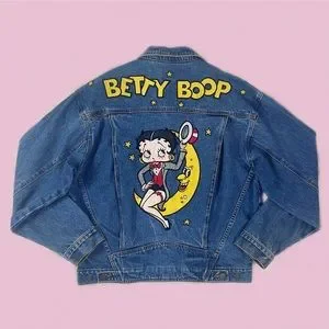 Betty Boop | Jackets & Coats | 9s Betty Boop Denim Jacket